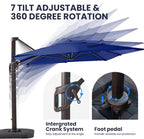 9' X 12' Cantilever Patio Outdoor Umbrella - Image 4