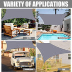 Neween Waterproof Sun Shade Sail Square UV Block Canopy - Image 6