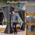 10 x 12 FT Louvered Pergola - Image 8
