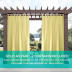 Exclusive Home Cabana Solid Indoor/Outdoor Light Filtering Hook-and-Loop Tab - Image 6