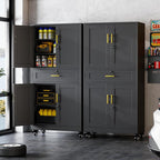GAIOUS 74” Tall Metal Garage Storage Cabinet - Image 2