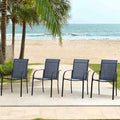 Outdoor Dining Chairs Set of 4, Stackable Patio Chairs by Seekverse