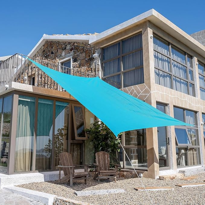 Tronssien Rectangle 12'x12' Sun Shade Sail, 95% UV Blockage Canopy Awning by Tronssien