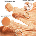 Sun Shade Sail 12'x20'x23.3' Peach Fuzz Triangle Custom Size | 95% UV Block - Image 3
