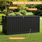 Flamaker Resin Deck Box 270 Gallon, XXL Waterproof Storage Box - Image 3