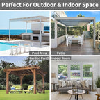Easy-Going 100% Waterproof Outdoor Curtains 54x96 inch, Gazebo and Pergola 2 - Image 6