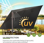 JZAC & QZYD 9x12 FT Cantilever Offset Patio Umbrella - Image 8