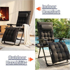 Alpen Oversized Zero Gravity Chair, Portable Patio Lounge Recliner, Removable - Image 3