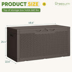 Greesum Outdoor Storage Box 100 Gallon Storage Bin - Image 7