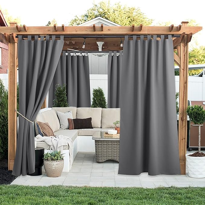 NICETOWN 2 Pieces Outdoor Curtainss - Image 2