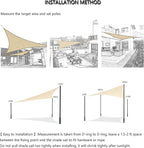 Tronssien Rectangle 10'x13' Sun Shade Sail, 95% UV Blockage Canopy Awning - Image 6