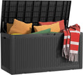 120 Gallon Outdoor Storage Box Waterproof, UV Resistant Resin Deck Box by EASYUP