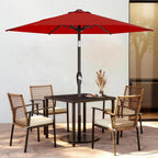 7.5FT Patio Umbrella Table Market Umbrella w/Tilt and Crank Heavy-Duty Round - Image 2