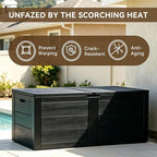 70 Gallon Deck Box, Outdoor Storage Box Waterproof, Patio Storage | Package - Image 4