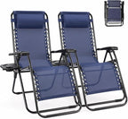 NEWBULIG Zero Gravity Chairs Set of 2, Folding Lounge Recliner Chair | Portable by NEWBULIG
