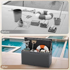 Devoko 100 Gallon Deck Box Waterproof Outdoor Storage Box - Image 7
