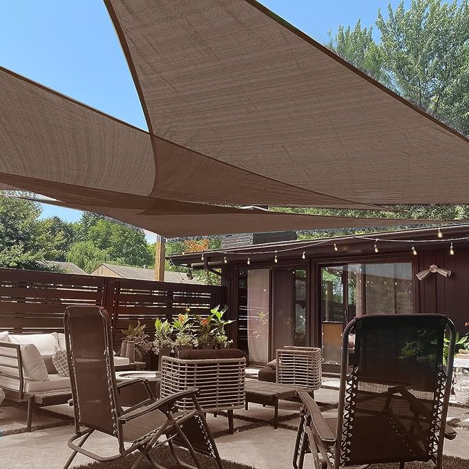 LOVE STORY Custom Size 9' x 9' x 12.7' Sun Shade Sail by LOVESTORY