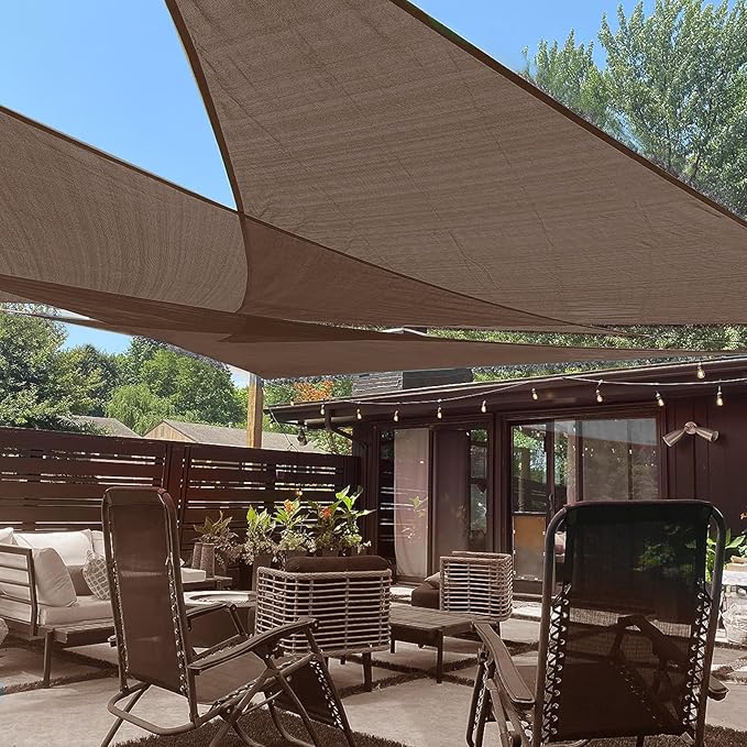 LOVE STORY Custom Size 16' x 16' x 22.6' Sun Shade Sail by LOVESTORY