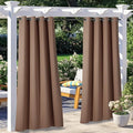 NICETOWN 2 Panels Blackout Outdoor Curtains by NICETOWN