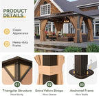 Aoxun 10'x14' Hardtop Gazebo - Image 6
