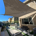 20' x 20' x 28.3' Brown Right Triangle Shade Sail SS-138 | 95% UV Block by SUNLAX