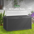 120 Gallon Outdoor Storage Box Waterproof, UV Resistant Resin Deck Box - Image 7