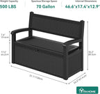 YITAHOME 70 Gallon Deck Bench - Image 7