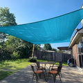 Sun Shade Sail 7'x18' Turquoise Blue Rectangle Custom Size | 95% UV Block by SUNLAX