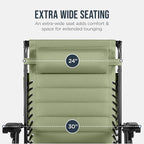 Best Choice Products Oversized Padded Zero Gravity Chair w/Canopy Headrest Cup - Image 5