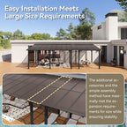 Aoxun 26’x10’ Gazebo for Patio, Gazebo Pergola - Image 3