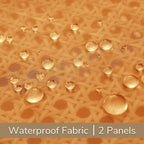 Outdoor Sheer Curtains for Patio Waterproof, 2 Panels Rod Pocket Indoor/Outdoor - Image 5