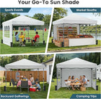 Raynesys 10x10ft Pop Up Canopy Tent - Image 7