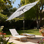9' Outdoor Patio Umbrella, Outdoor Table Umbrella, Yard Umbrella, Market - Image 9