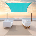 Colourtree TAPR0810 Custom Size 18' x 20' Turquoise Sun Shade Sail UPF50 Canopy by ColourTree