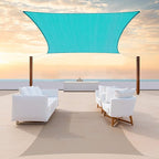 Colourtree TAPR0810 Custom Size 6' x 15' Turquoise Sun Shade Sail UPF50 Canopy by ColourTree