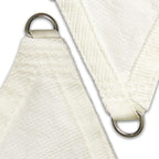Amgo Custom Size 21' x 22' x 30.4' White Right Triangle Sun Shade Sail UPF50+ - Image 8