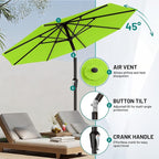 9 FT Patio Umbrella for Outdoor, Outdoor Table Umbrella - Image 5
