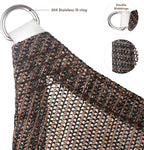 Eden's Decor Straight Flat-Edged Sun Shade Sail Rectangular 5' x 18' Brown - Image 2