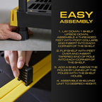 CX 5-Tier Heavy Duty Plastic Storage Shelves - Image 6