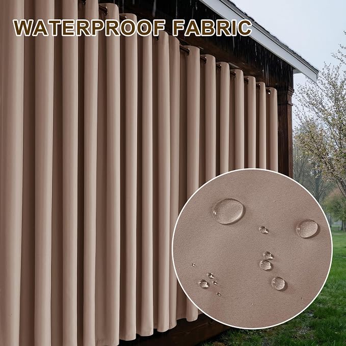 RYB HOME Fade-Resistant Outdoor Curtains - Image 6