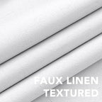 H.VERSAILTEX Linen Blackout Curtains Durable Thick Textured Linen Look 100% - Image 5