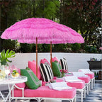 AMMSUN 7.5ft Hula Thatched Hawaiian Tiki Patio Beach Umbrella - Image 5