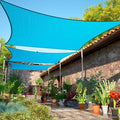 10' x 10' Turquoise Sun Shade Sail Square SMSLR Canopy Fabric Cloth Screen by ShadeMart