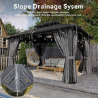 Aoxun Gazebo 12x14 Hardtop Gazebo - Image 3