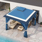 10'x10' Outdoor Gazebo, Metal Frame Heavy Duty Patio Canopy Tent Shelter - Image 4
