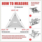 ColourTree CTAPT32 Custom Size Order to Make 9' x 16' x 18.4' Beige Right - Image 6