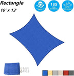 AsterOutdoor Sun Shade Sail Rectangle 10' x 13' UV Block Canopy - Image 2