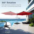 Best Choice Products 10ft Offset Cantilever Hanging Market Patio Umbrella - Image 3