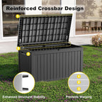 DRATO 280 Gallon Deck Boxes Outdoor Waterproof, Lockable Outdoor Storage Box - Image 3