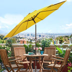 9' Outdoor Patio Umbrella, Outdoor Table Umbrella, Yard Umbrella, Market - Image 6